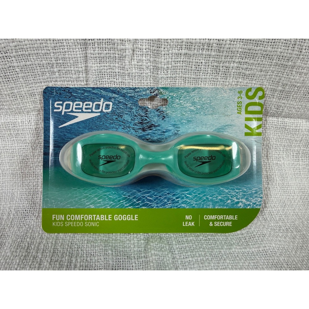 Speedo Sonic Kids‎ Swim Goggles Arctic Glass Ages 3-6 UV Protection Anti Fog NEW